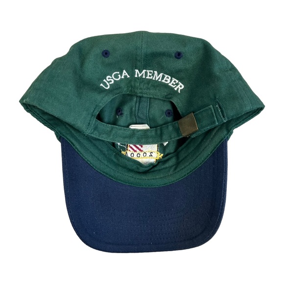 Vtg Pebble Beach 2000 100th US Open Hat Strap Back Green Twill Golf Cap Logo - Picture 4 of 4